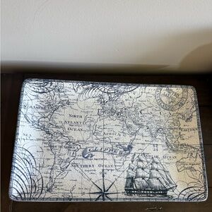 Port Townsend Porcelain “Due North” Decorative Serving Tray – Nautical World Map